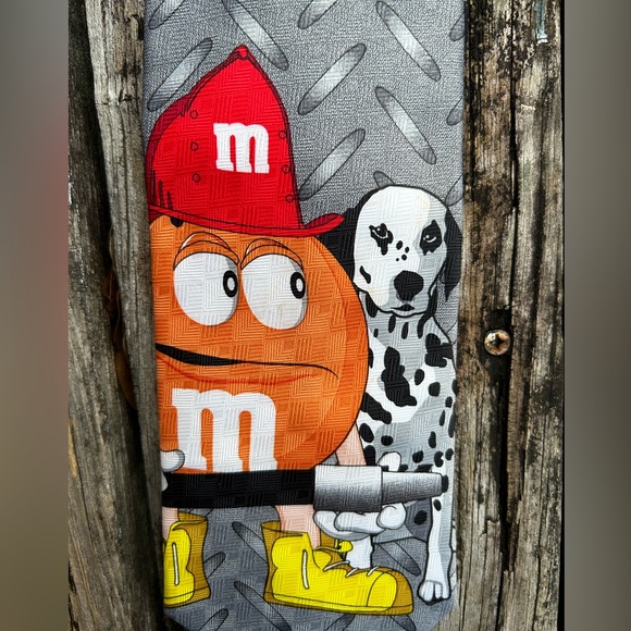 Vintage Ralph Marlin & Co. M & M’s Characters Firefighter Big Dalmatian Tie - Picture 2 of 3